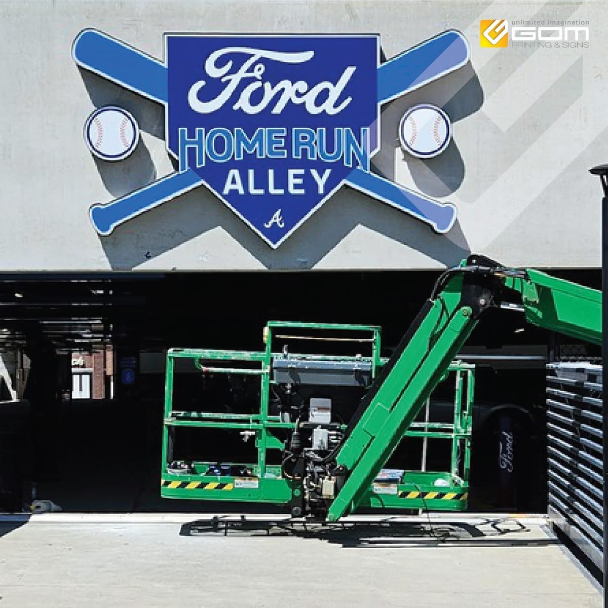 Ford Home Run Alley — Dimensional Sign