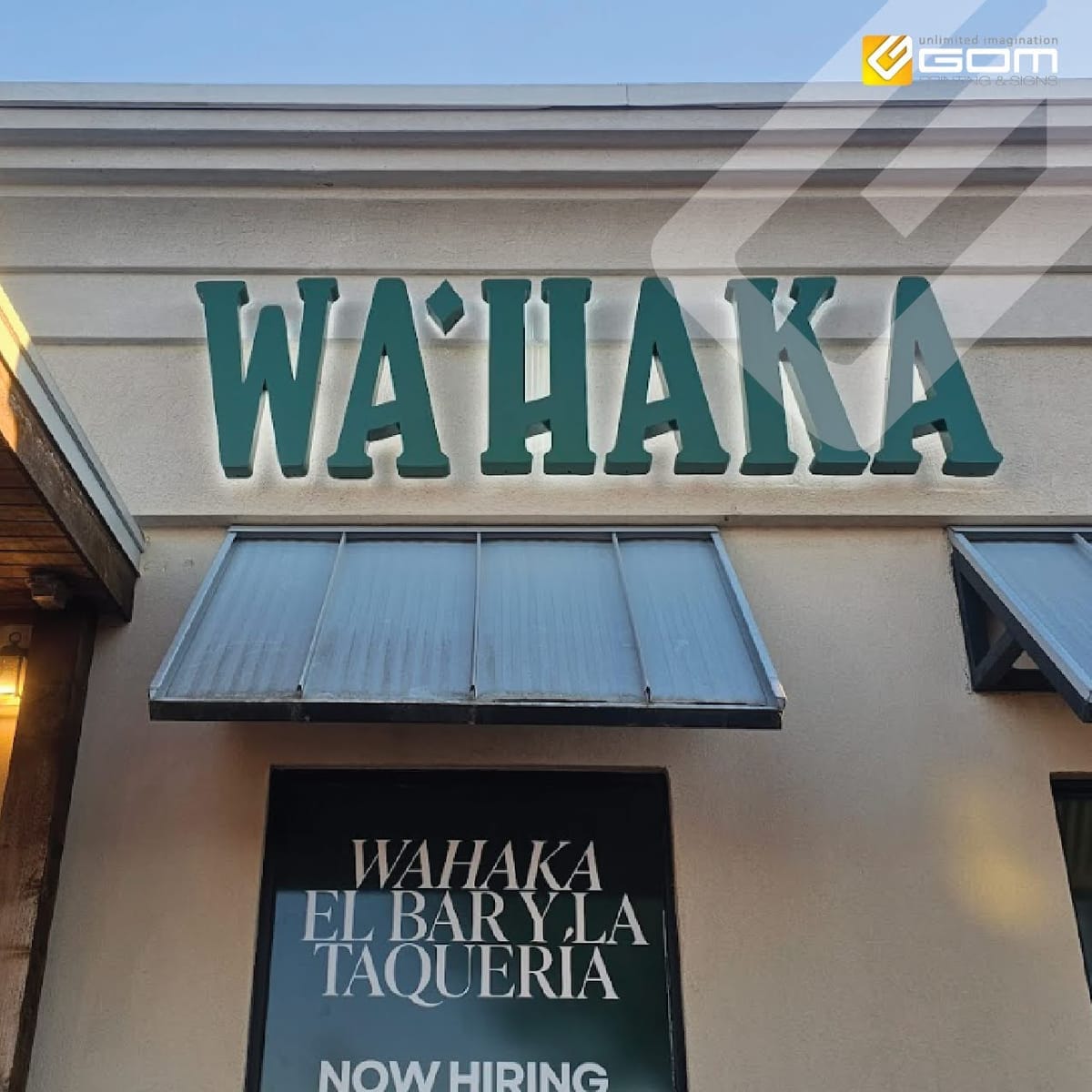 Wa'Haka — Backlit Letters